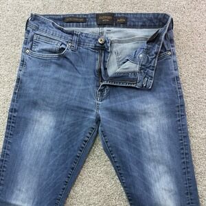 Outpost‎ Makers Slim Straight Jeans Mens Size 32x32 Blue Denim Stretch Mid Rise